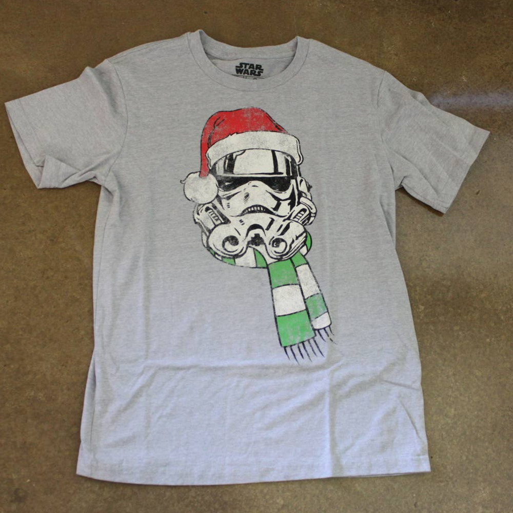 Star Wars Storm Trooper Christmas T-Shirt |Small